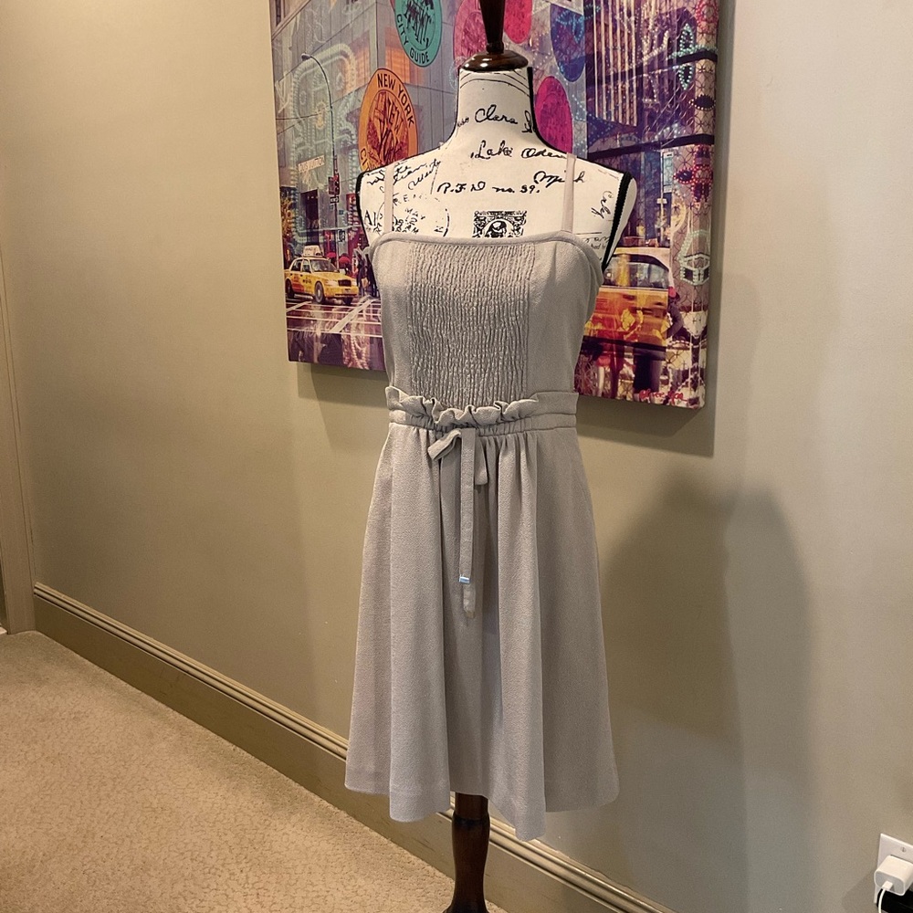 Marc By Marc Jacobs Silver Strapless Sundress